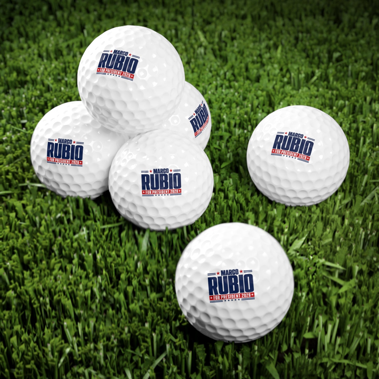 Marco Rubio 2028 Golf Balls 6 Pack