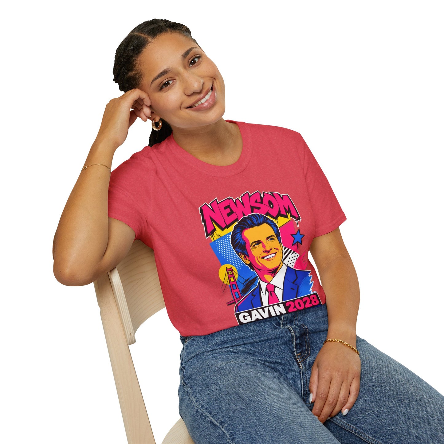 Gavin 2028 For President Pop Art Campaign T-Shirt