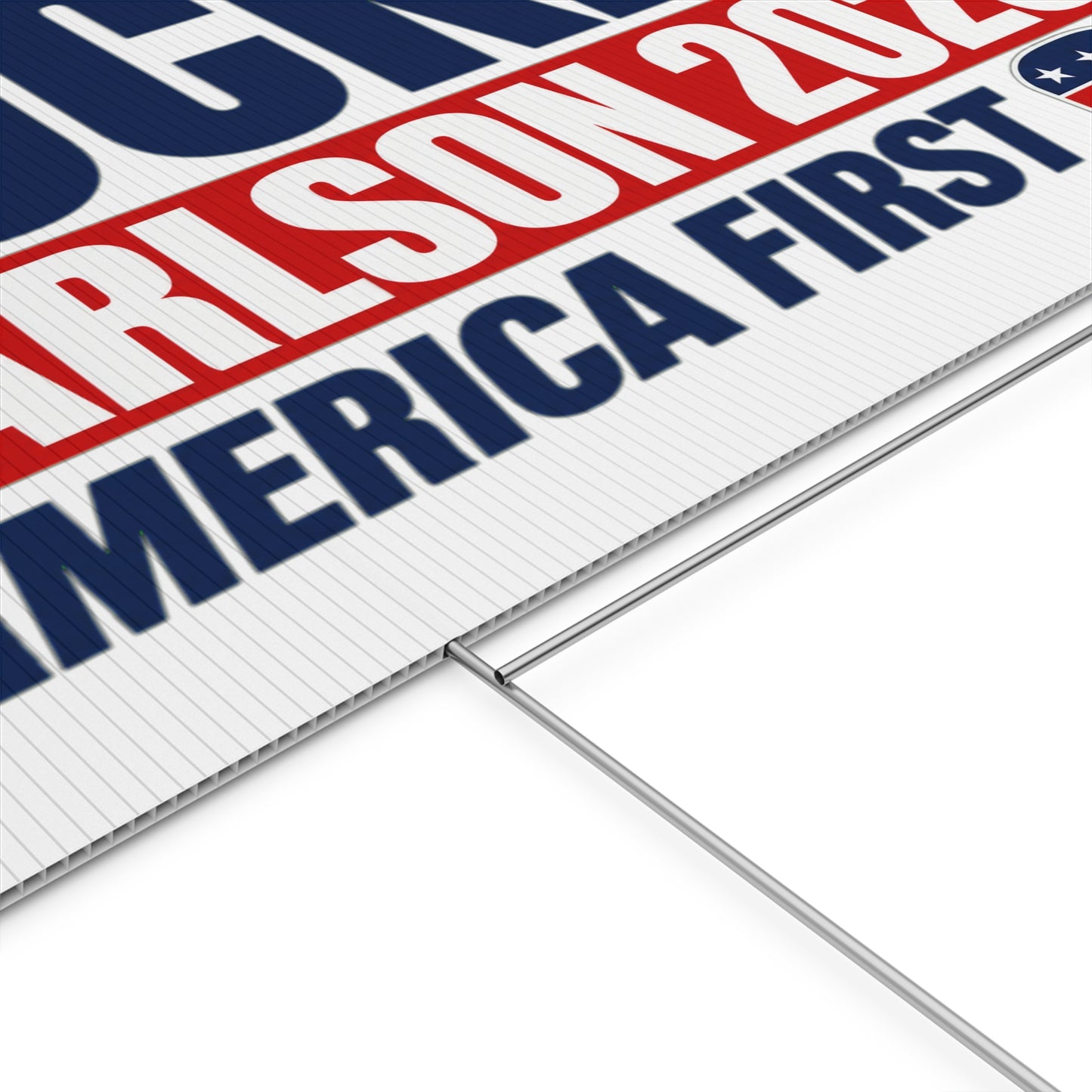 Tucker Carlson 2028 America First Political Campaign Yard Sign w/ Stake