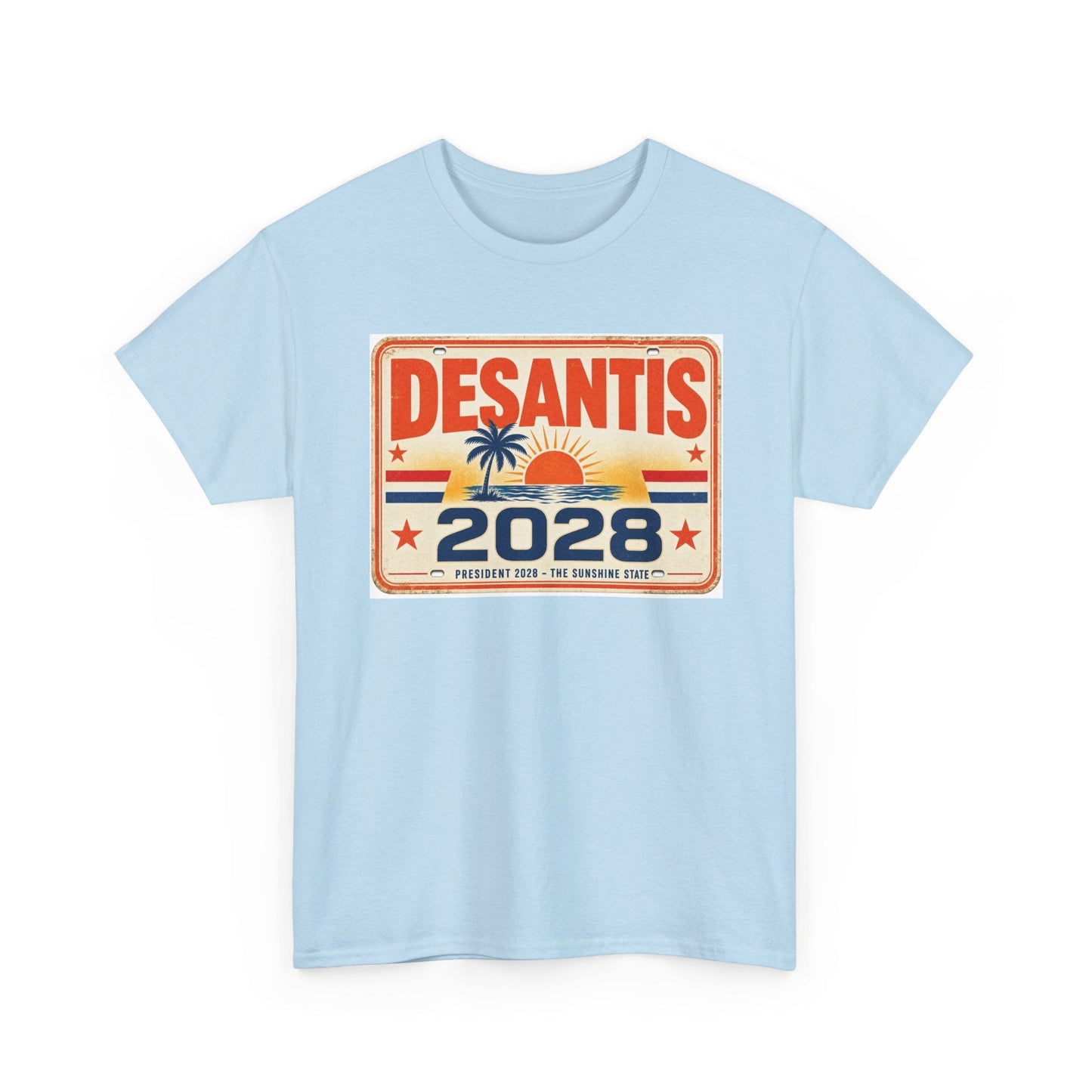 DeSantis 2028 for President Vintage License Plate T-Shirt