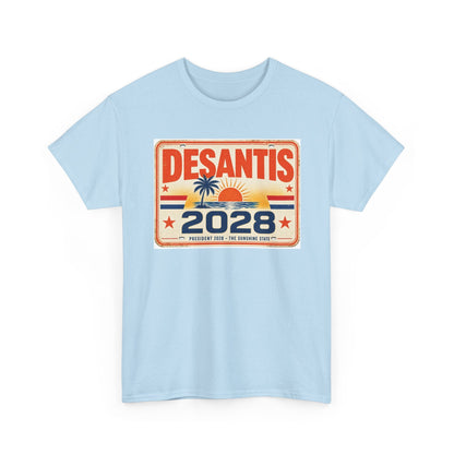 DeSantis 2028 for President Vintage License Plate T-Shirt