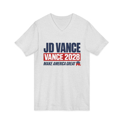 JD Vance 2028 Campaign V-Neck T-Shirt — Make America Great Republican Tee