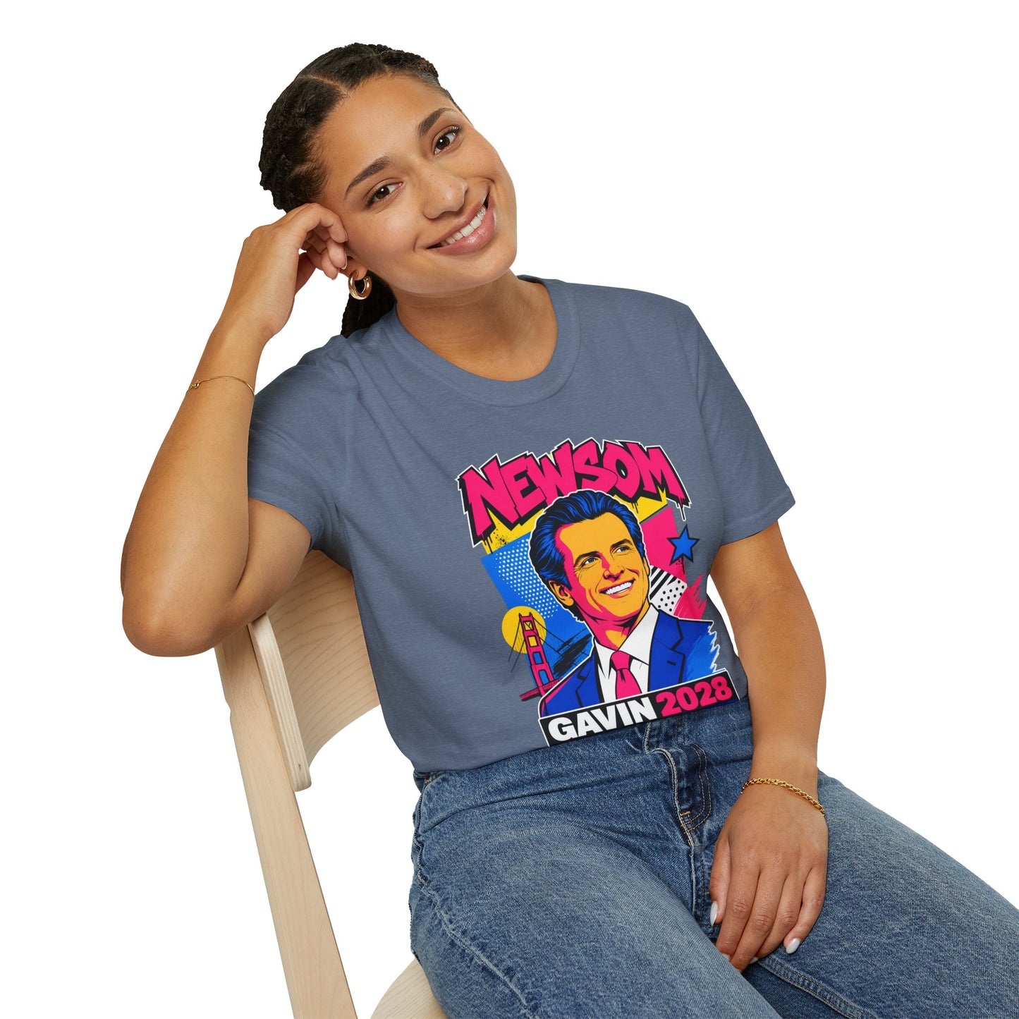 Gavin 2028 For President Pop Art Campaign T-Shirt