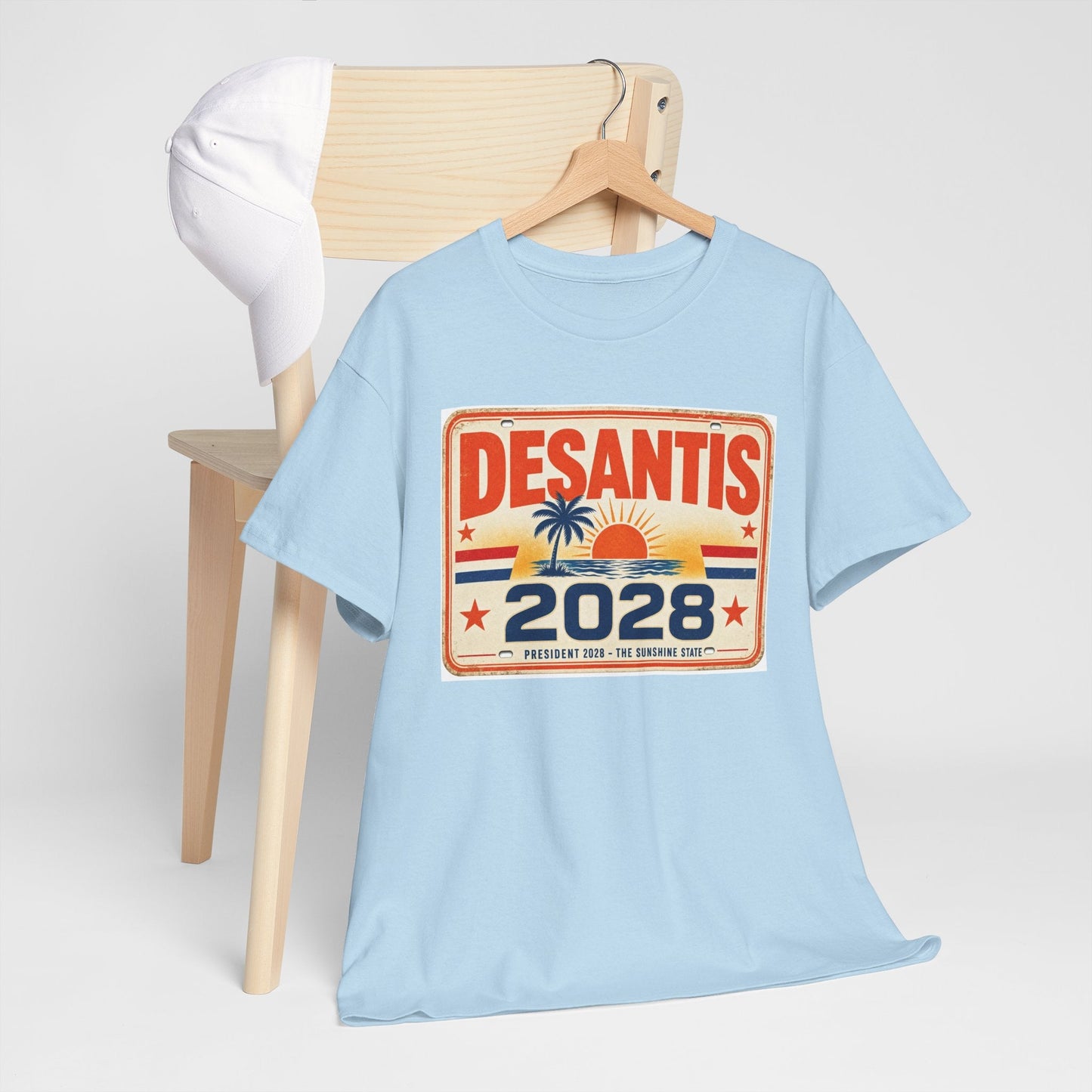 DeSantis 2028 for President Vintage License Plate T-Shirt