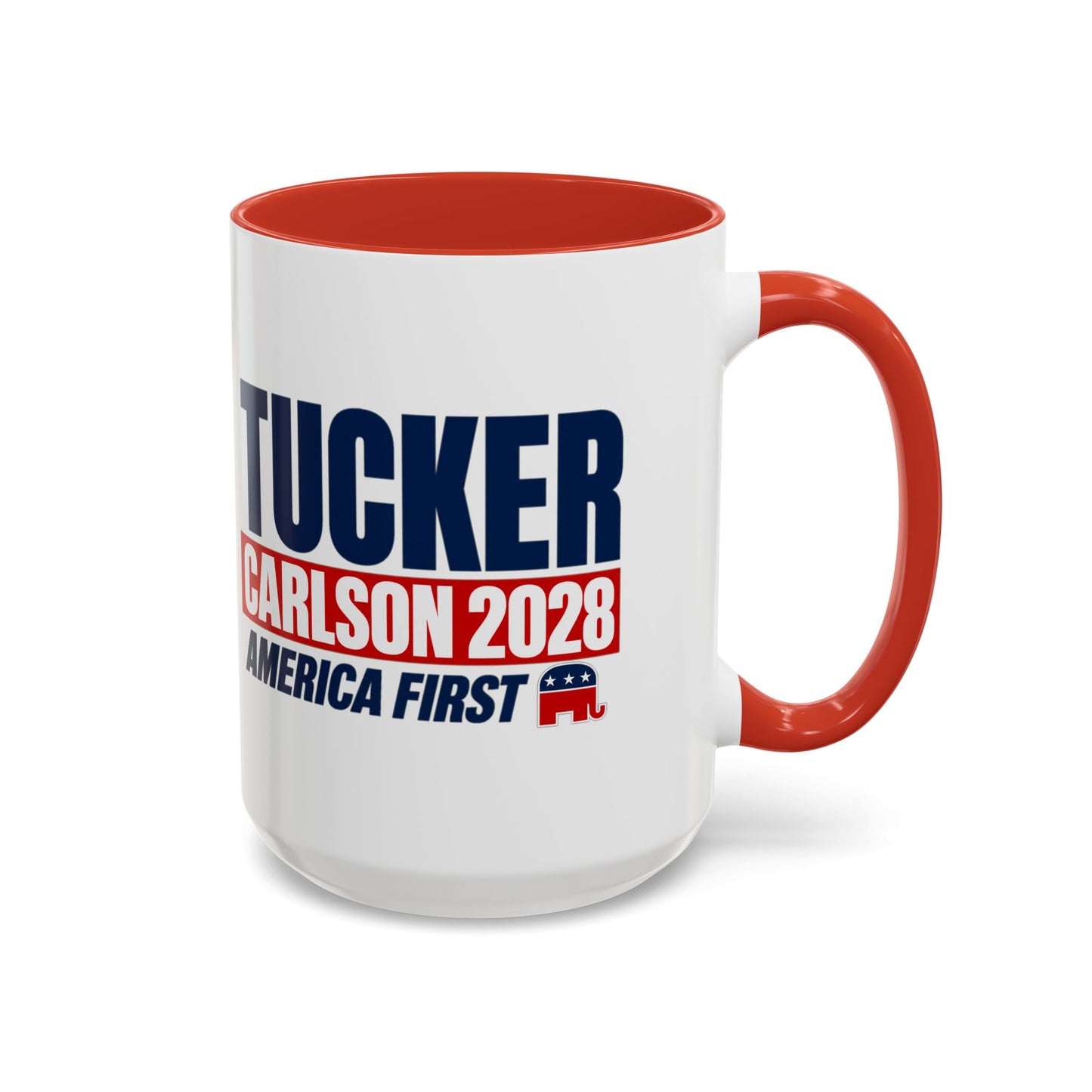 Tucker Carlson 2028 "America First" Coffee Mug Large 15oz