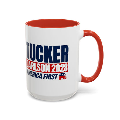 Tucker Carlson 2028 "America First" Coffee Mug Large 15oz