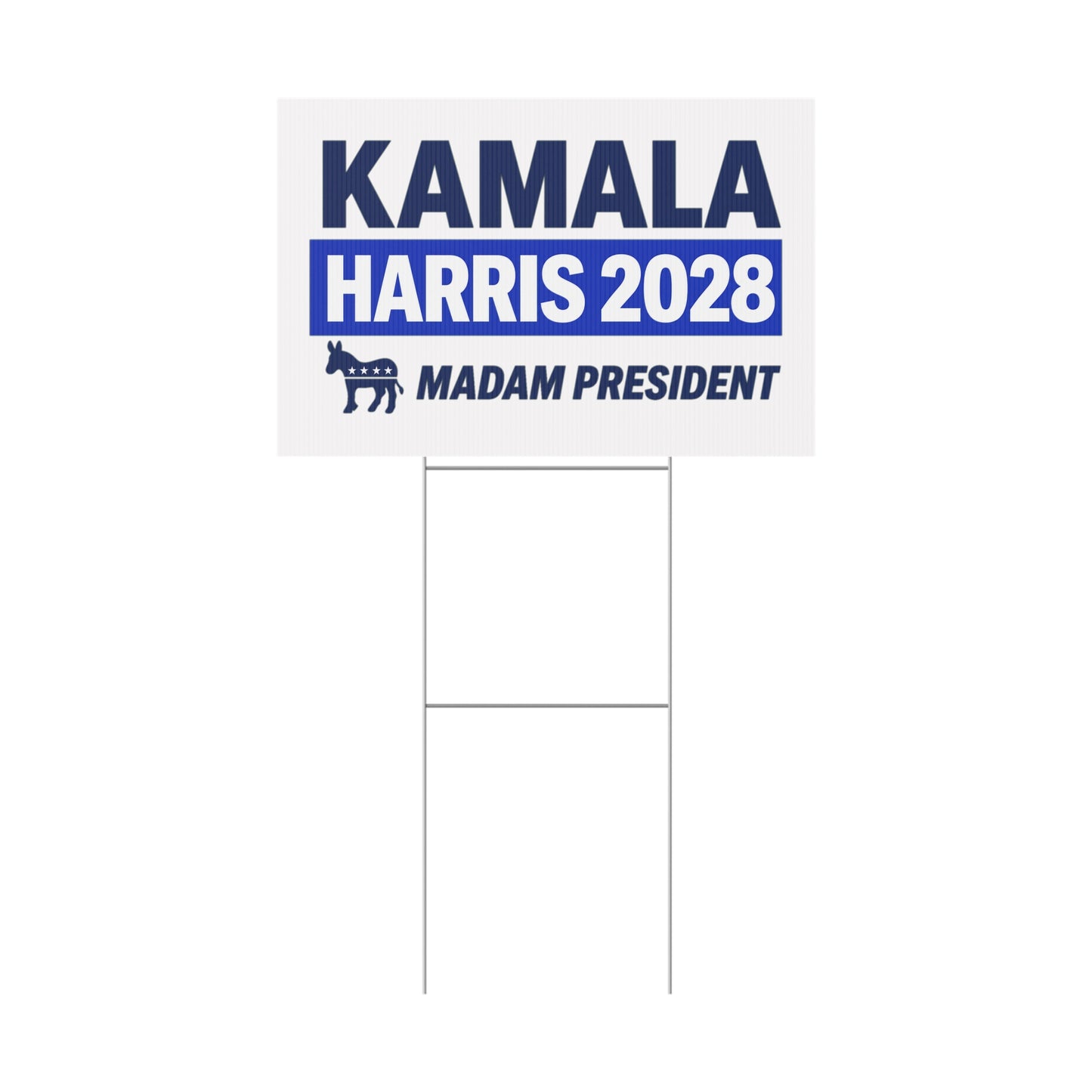 Kamala Harris For President 2028 Plastic Yard Sign w/Stake
