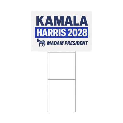 Kamala Harris For President 2028 Plastic Yard Sign w/Stake