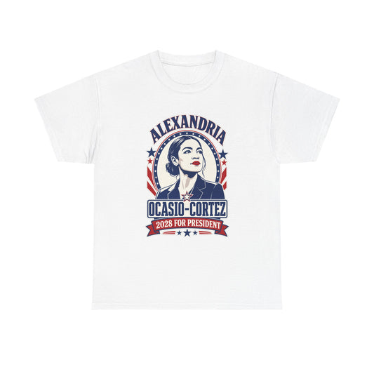 Alexandria Ocasio-Cortez for President 2028 AOC T-Shirt