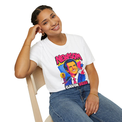 Gavin 2028 For President Pop Art Campaign T-Shirt