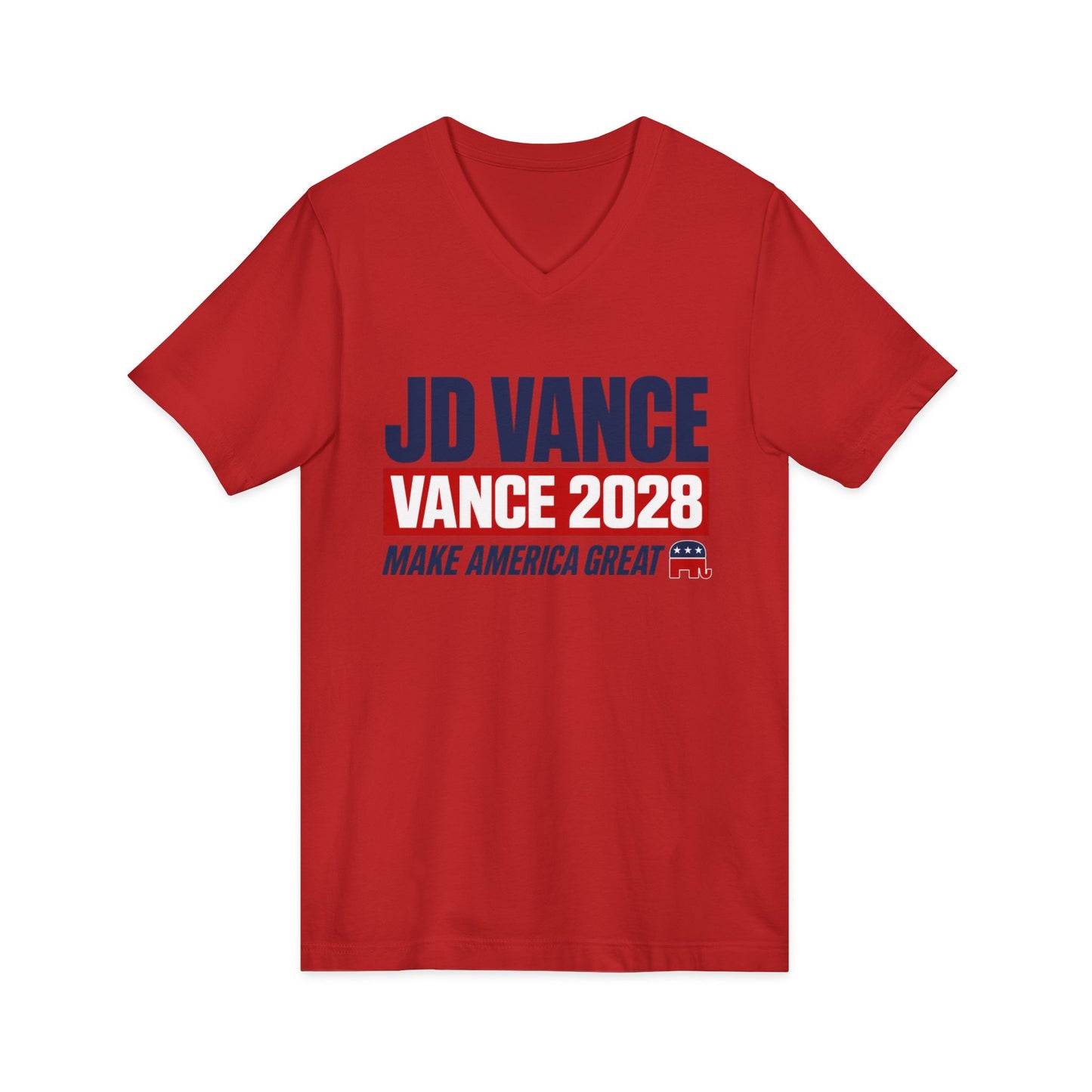 JD Vance 2028 Campaign V-Neck T-Shirt — Make America Great Republican Tee