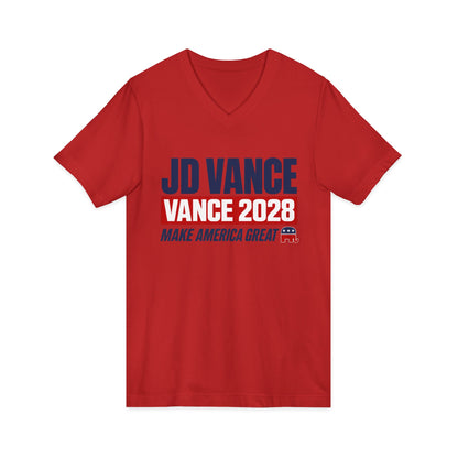 JD Vance 2028 Campaign V-Neck T-Shirt — Make America Great Republican Tee