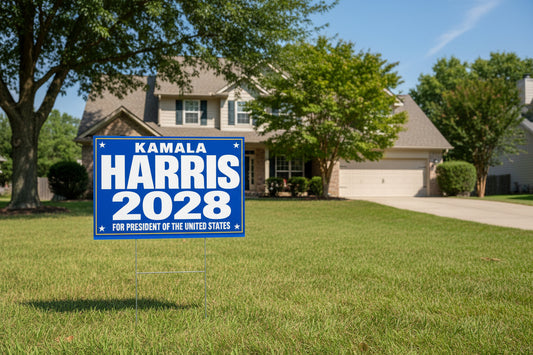 Kamala Harris 2028 For President Yard Sign w/Stake