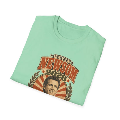 Gavin Newsom 2028 For President Vintage Campaign T-Shirt