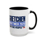 Gretchen Whitmer 2028 Accent Coffee Mug – 'For The People' Political Campaign Mug