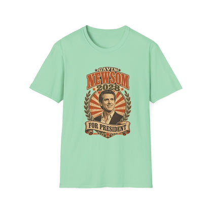 Gavin Newsom 2028 For President Vintage Campaign T-Shirt