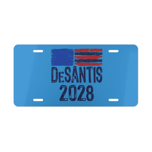 DeSantis 2028 Aluminum License Plate - Vanity Plate