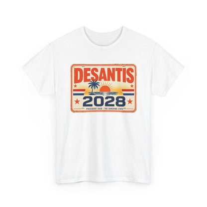 DeSantis 2028 for President Vintage License Plate T-Shirt