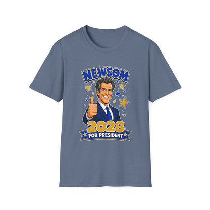 Newsom 2028 For President T-Shirt
