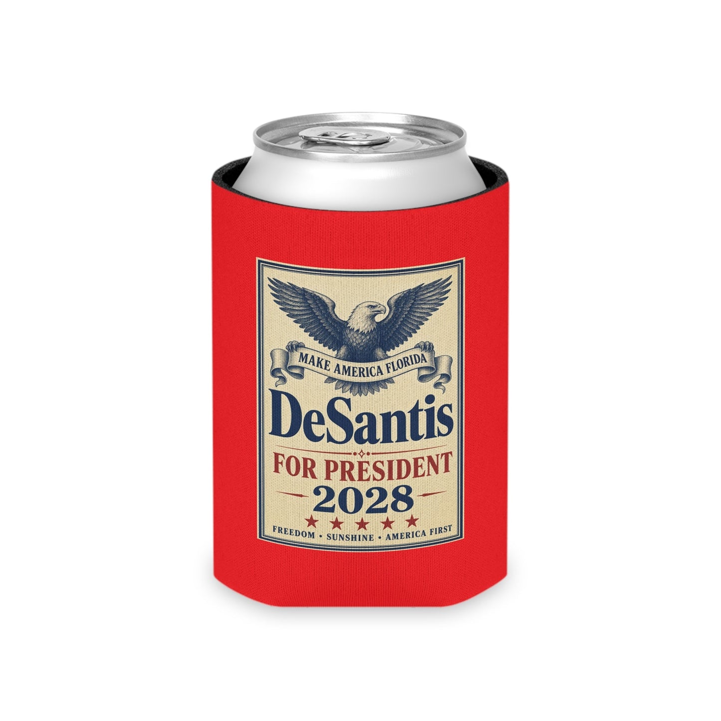 DeSantis For President 2028 Can Cooler Koozie