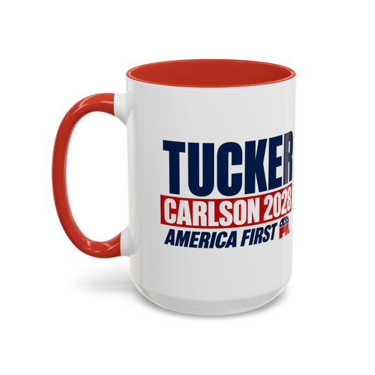 Tucker Carlson 2028 "America First" Coffee Mug Large 15oz