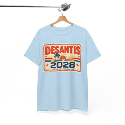 DeSantis 2028 for President Vintage License Plate T-Shirt