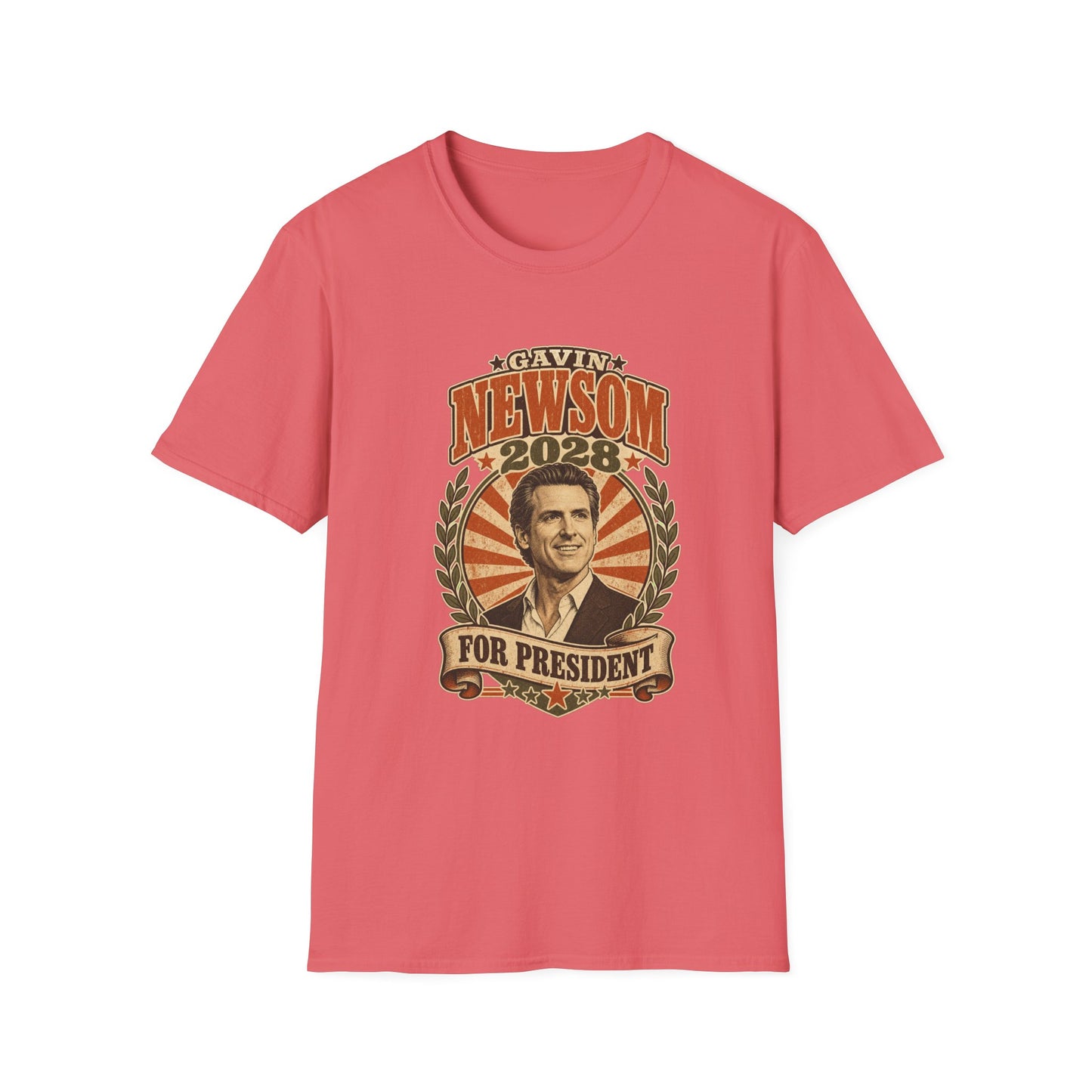 Gavin Newsom 2028 For President Vintage Campaign T-Shirt