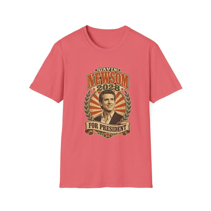 Gavin Newsom 2028 For President Vintage Campaign T-Shirt