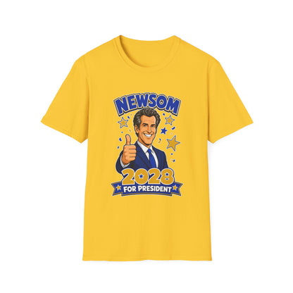 Newsom 2028 For President T-Shirt