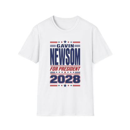 Gavin Newsom For President 2028 T-Shirt