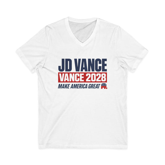 JD Vance 2028 Campaign V-Neck T-Shirt — Make America Great Republican Tee