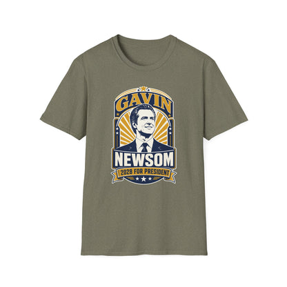 Gavin Newsom 2028 For President T-Shirt
