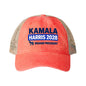 Kamala Harris 2028 Women's Ponytail Washed Mesh Hat