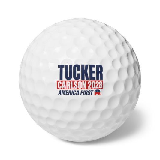 Tucker Carlson 2028 - 6 Pack of Golf Balls