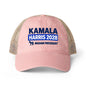 Kamala Harris 2028 Women's Ponytail Washed Mesh Hat