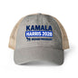 Kamala Harris 2028 Women's Ponytail Washed Mesh Hat
