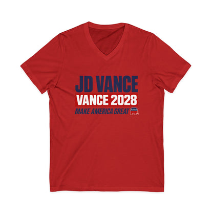 JD Vance 2028 Campaign V-Neck T-Shirt — Make America Great Republican Tee