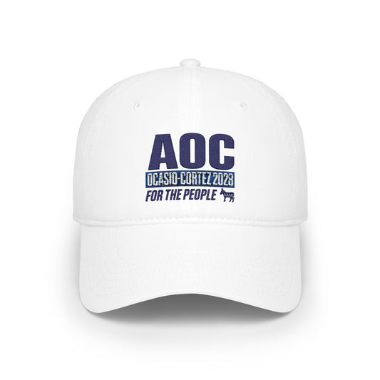 AOC 'For The People' Alexandria Ocasio-Cortez Embroidered Baseball Hat