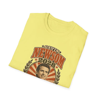 Gavin Newsom 2028 For President Vintage Campaign T-Shirt