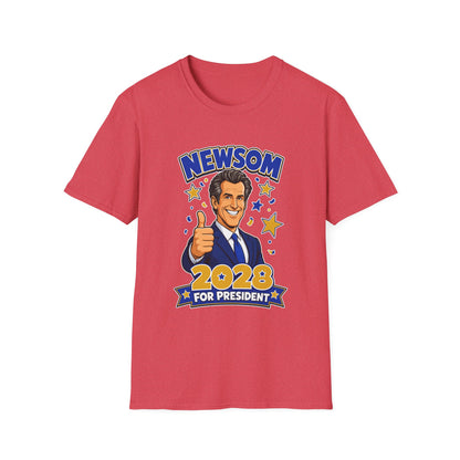 Newsom 2028 For President T-Shirt