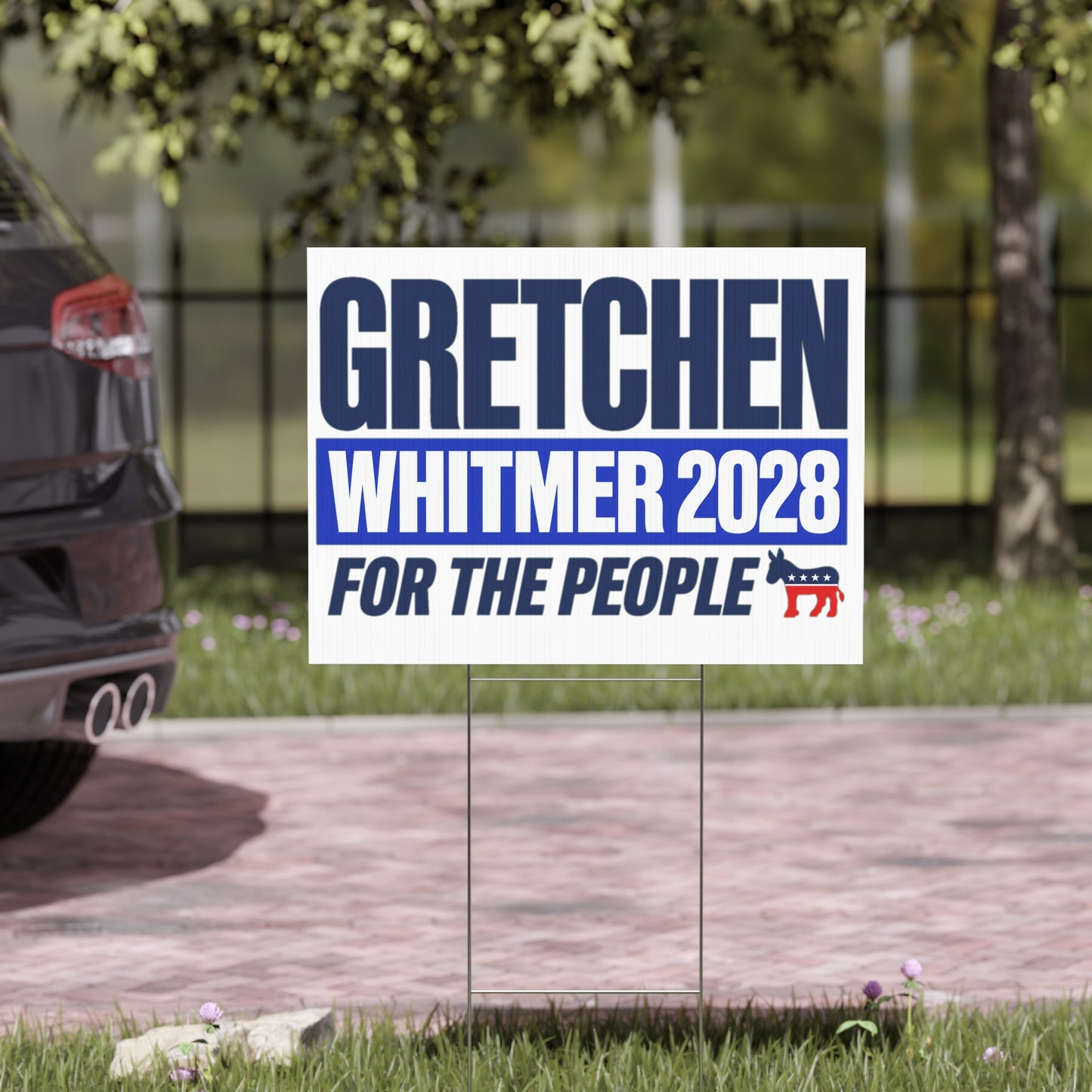 Gretchen Whitmer 2028 Presidential Campaign Yard Sign w/Stake