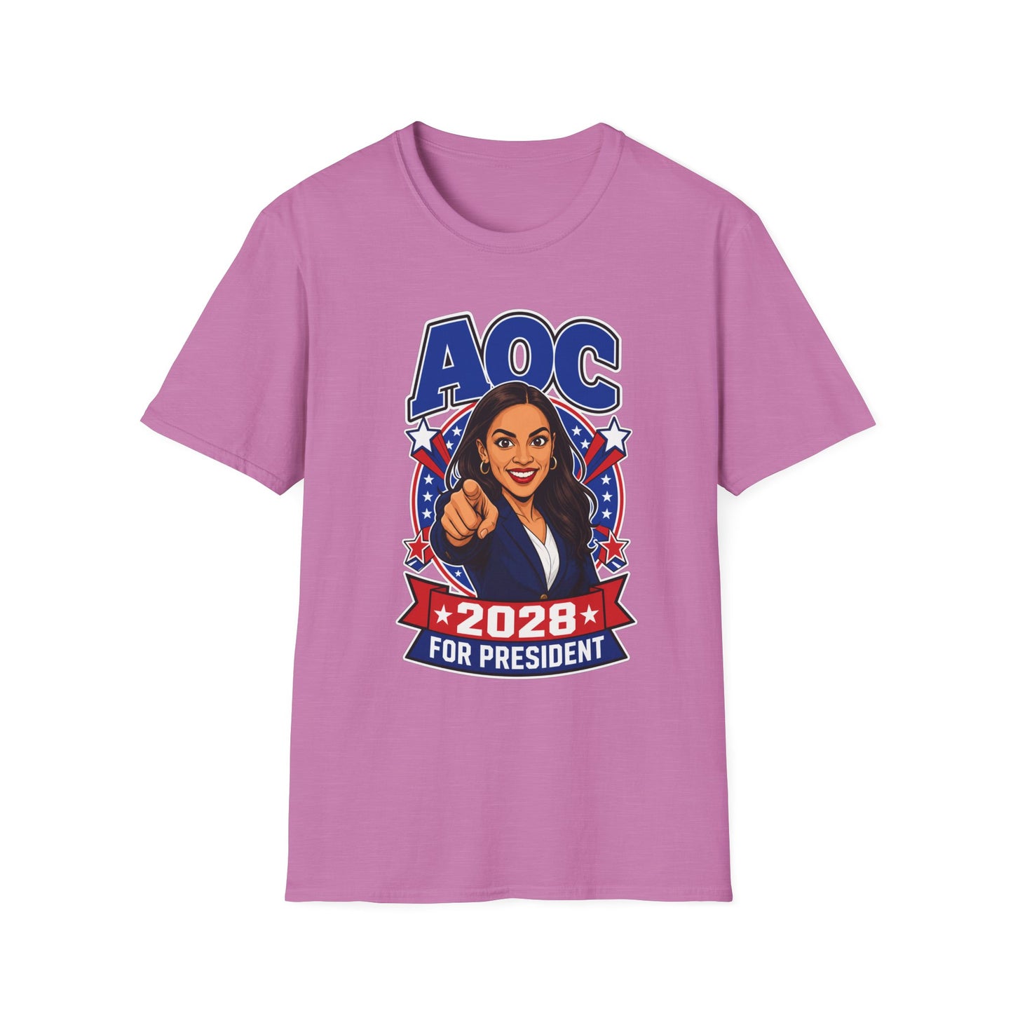 Alexandria Ocasio-Cortez 2028 AOC For President Campaign T-Shirt