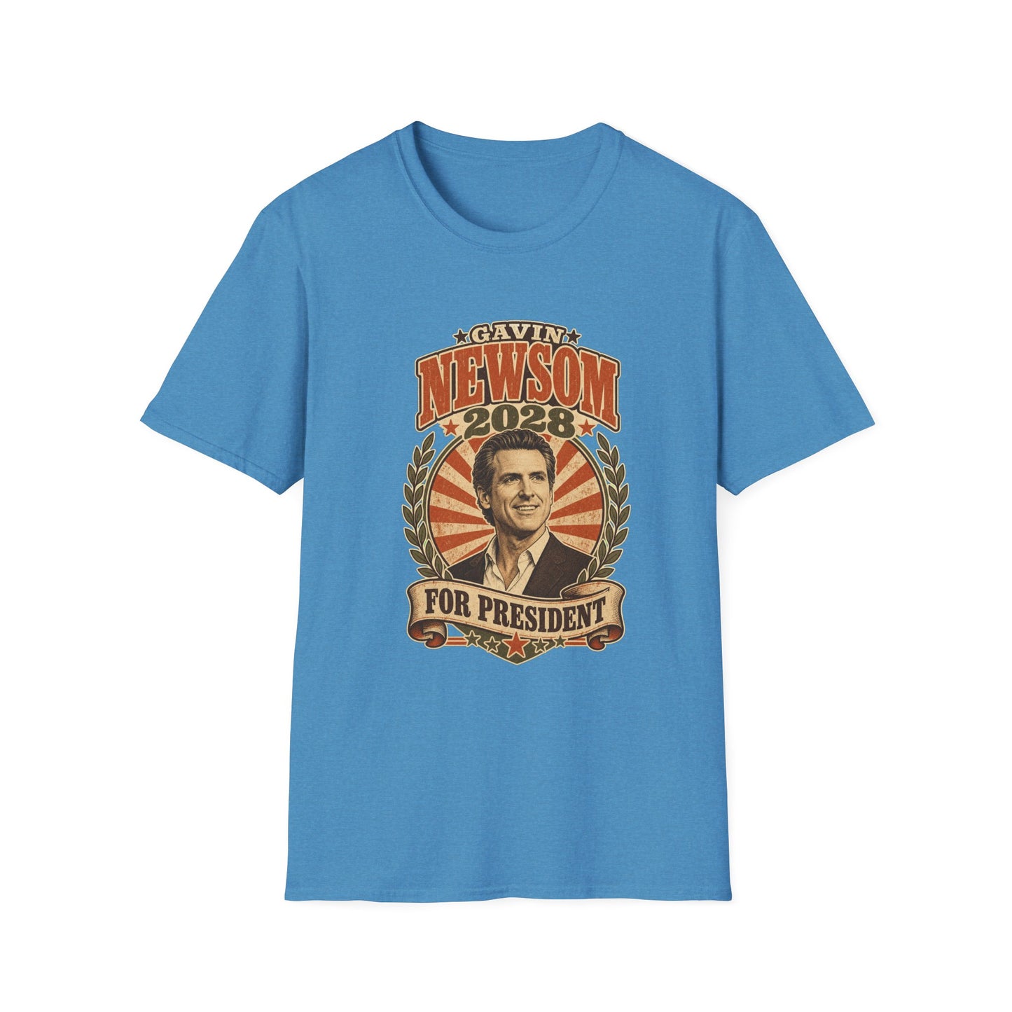 Gavin Newsom 2028 For President Vintage Campaign T-Shirt
