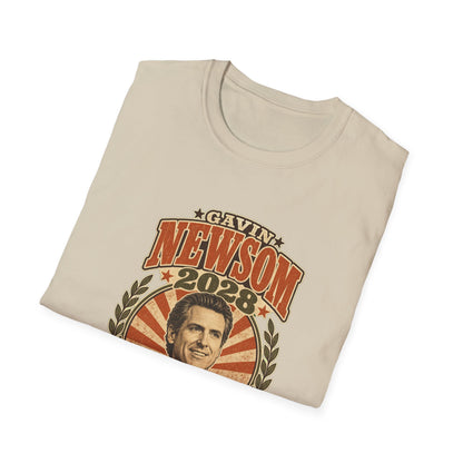 Gavin Newsom 2028 For President Vintage Campaign T-Shirt