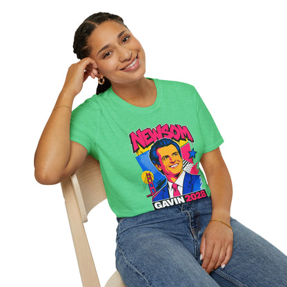 Gavin 2028 For President Pop Art Campaign T-Shirt