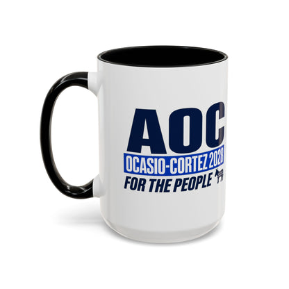 Alexandria Ocasio-Cortez 2028 15oz Large Coffee Mug – 'For The People'