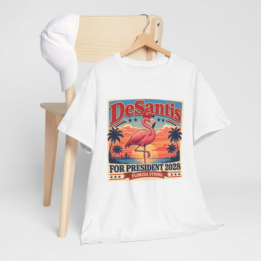 DeSantis 2028 for President Flamingo T-Shirt