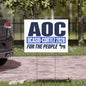 Alexandria Ocasio-Cortez - AOC 2028 Presidential Campaign Yard Sign w/Stake