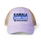 Kamala Harris 2028 Women's Ponytail Washed Mesh Hat