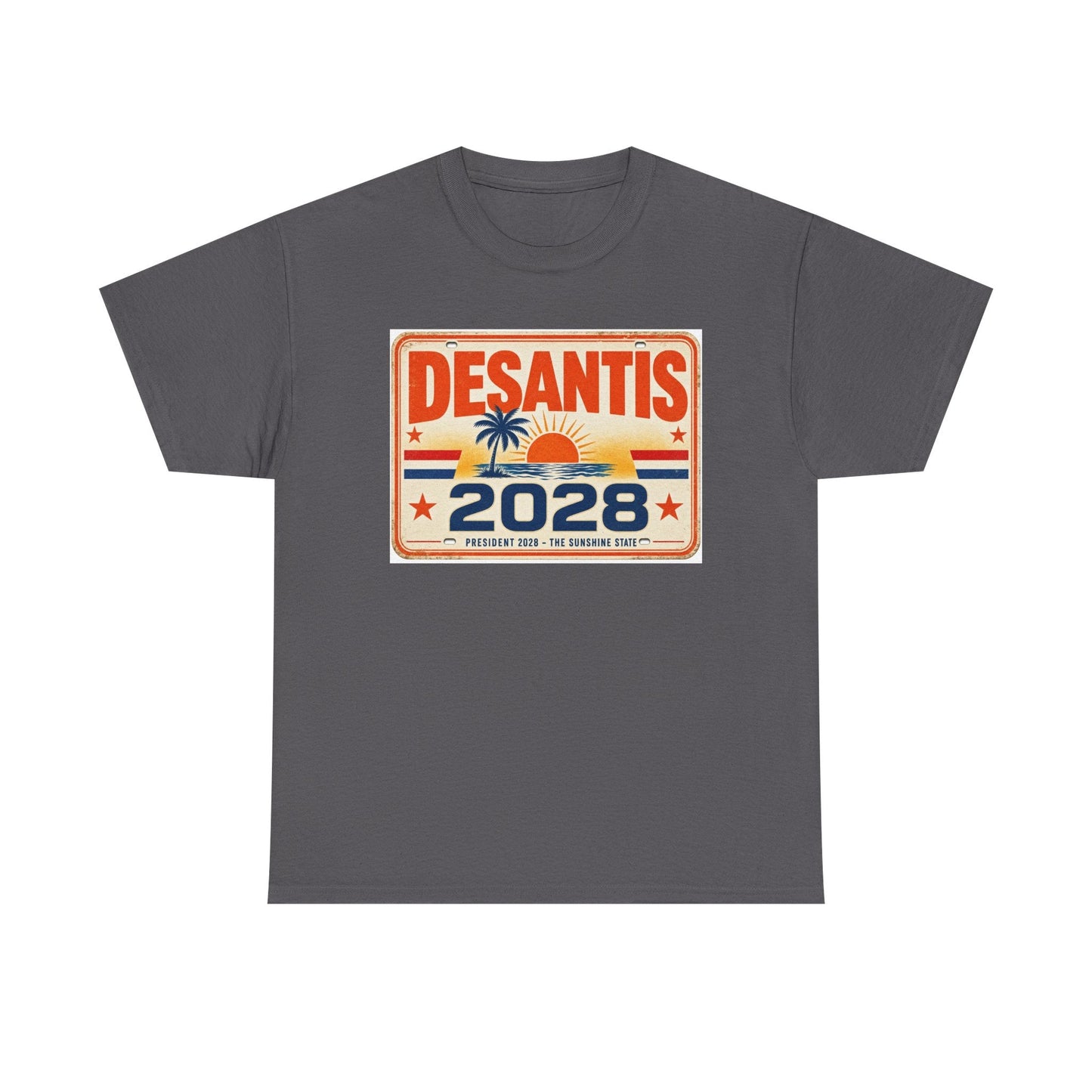 DeSantis 2028 for President Vintage License Plate T-Shirt